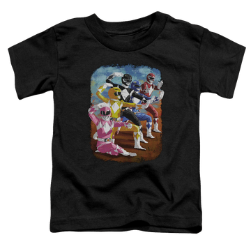 Mighty Morphin Power Rangers Impressionist Rangers - Toddler T-Shirt Toddler T-Shirt Power Rangers