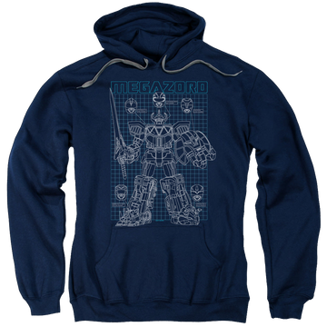 Mighty Morphin Power Rangers Mega Plans - Pullover Hoodie Pullover Hoodie Power Rangers
