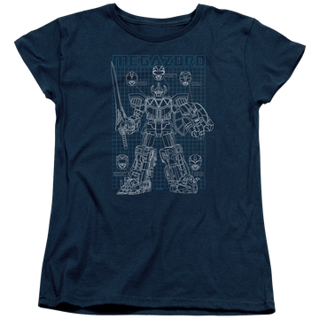 Mighty Morphin Power Rangers Mega Plans - Women's T-Shirt Women's T-Shirt Power Rangers