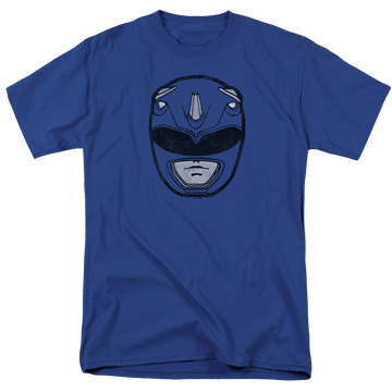 Mighty Morphin Power Rangers Blue Ranger Mask - Men's Regular Fit T-Shirt Men's Regular Fit T-Shirt Power Rangers