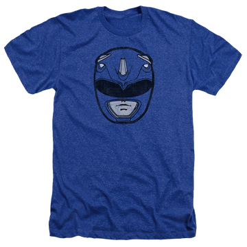 Mighty Morphin Power Rangers Blue Ranger Mask - Men's Heather T-Shirt Men's Heather T-Shirt Power Rangers