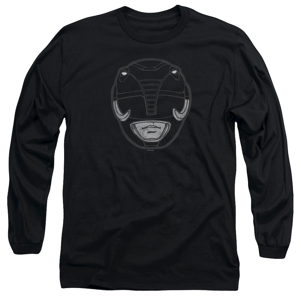 Mighty Morphin Power Rangers Black Ranger Mask - Men's Long Sleeve T-Shirt Men's Long Sleeve T-Shirt Power Rangers