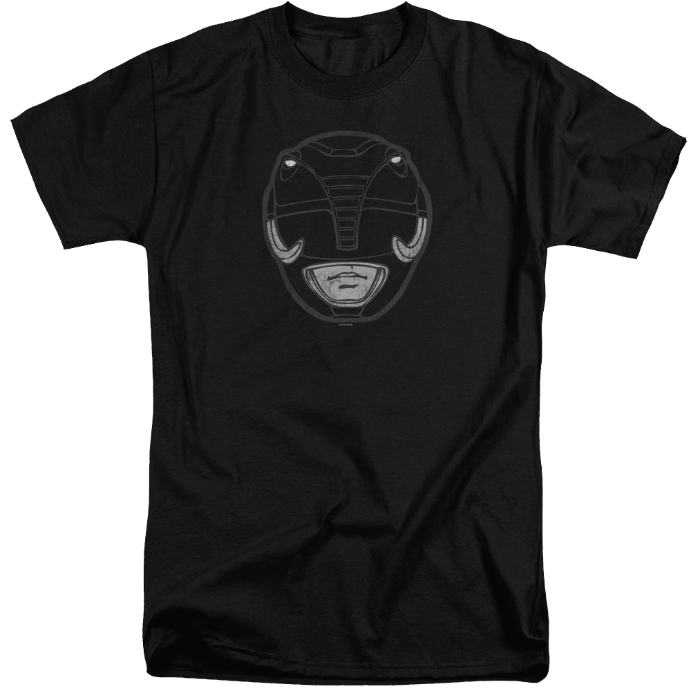 Mighty Morphin Power Rangers Black Ranger Mask - Men's Tall Fit T-Shirt Men's Tall Fit T-Shirt Power Rangers