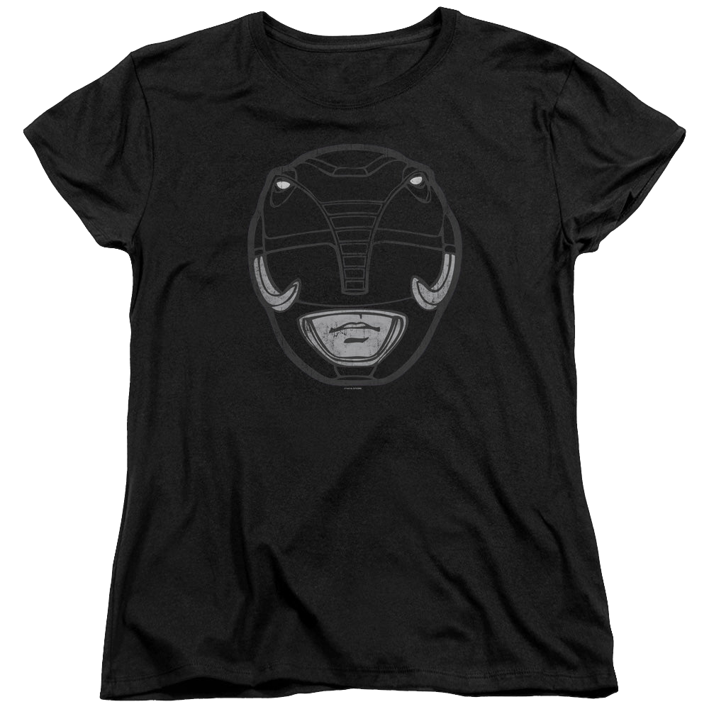 Mighty Morphin Power Rangers Black Ranger Mask - Women's T-Shirt Women's T-Shirt Power Rangers