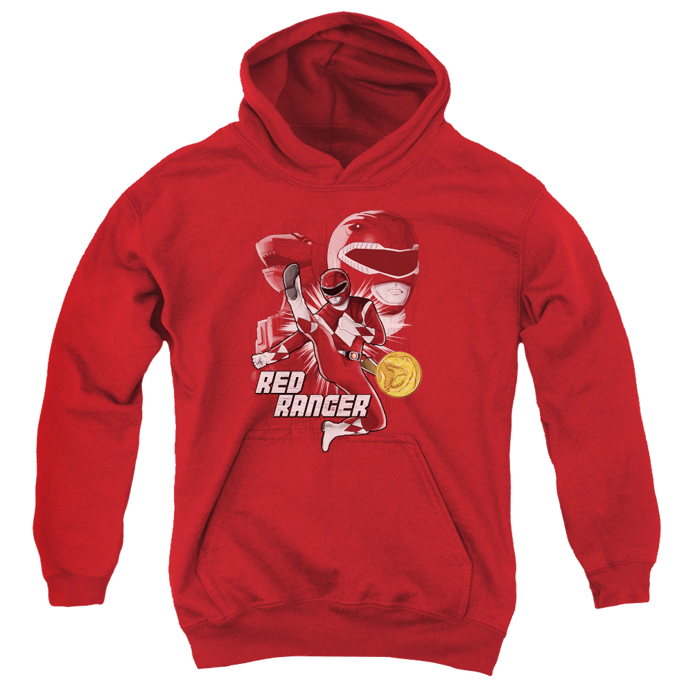Mighty Morphin Power Rangers Red Ranger - Youth Hoodie Youth Hoodie (Ages 8-12) Power Rangers