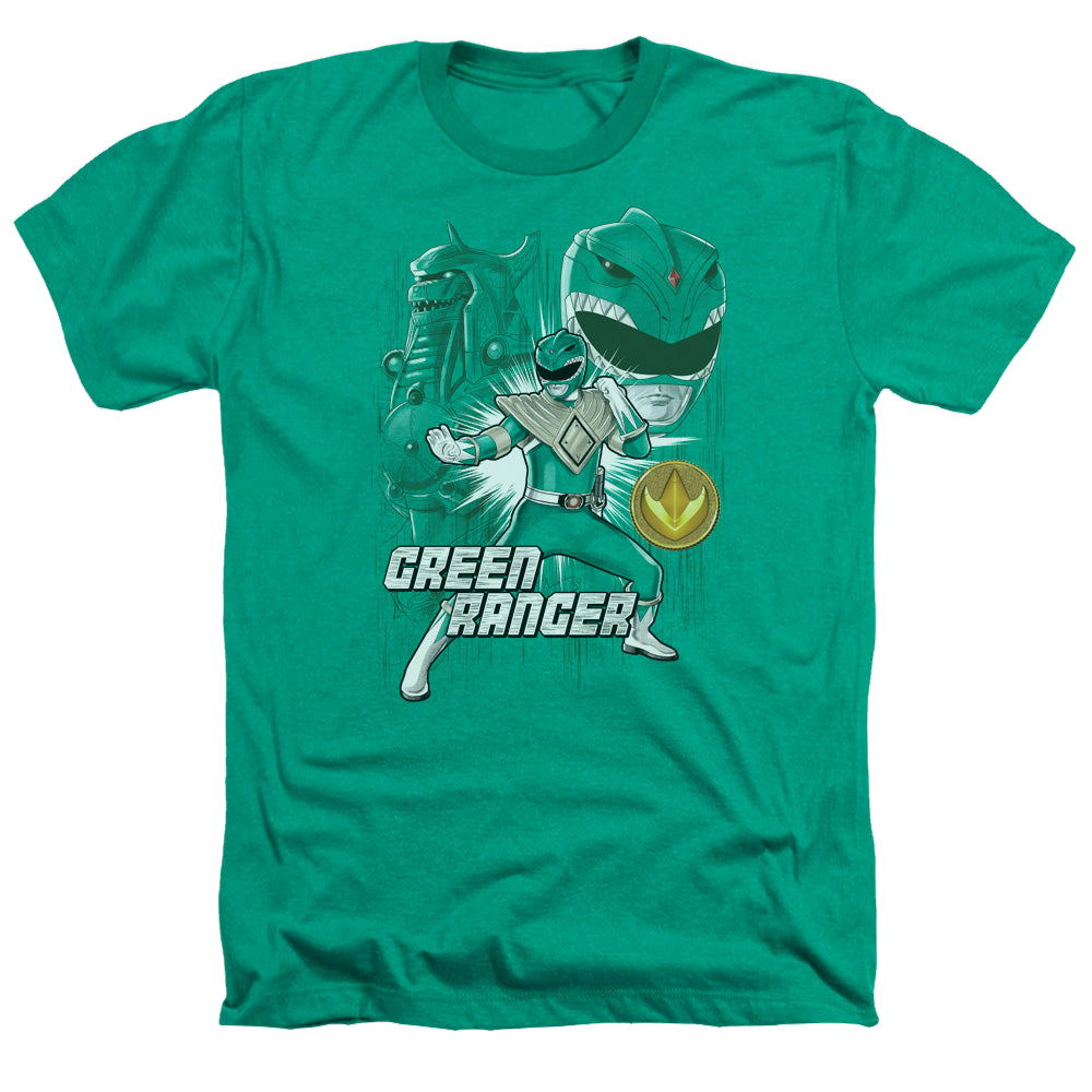 Mighty Morphin Power Rangers Green Ranger - Men's Heather T-Shirt Men's Heather T-Shirt Power Rangers