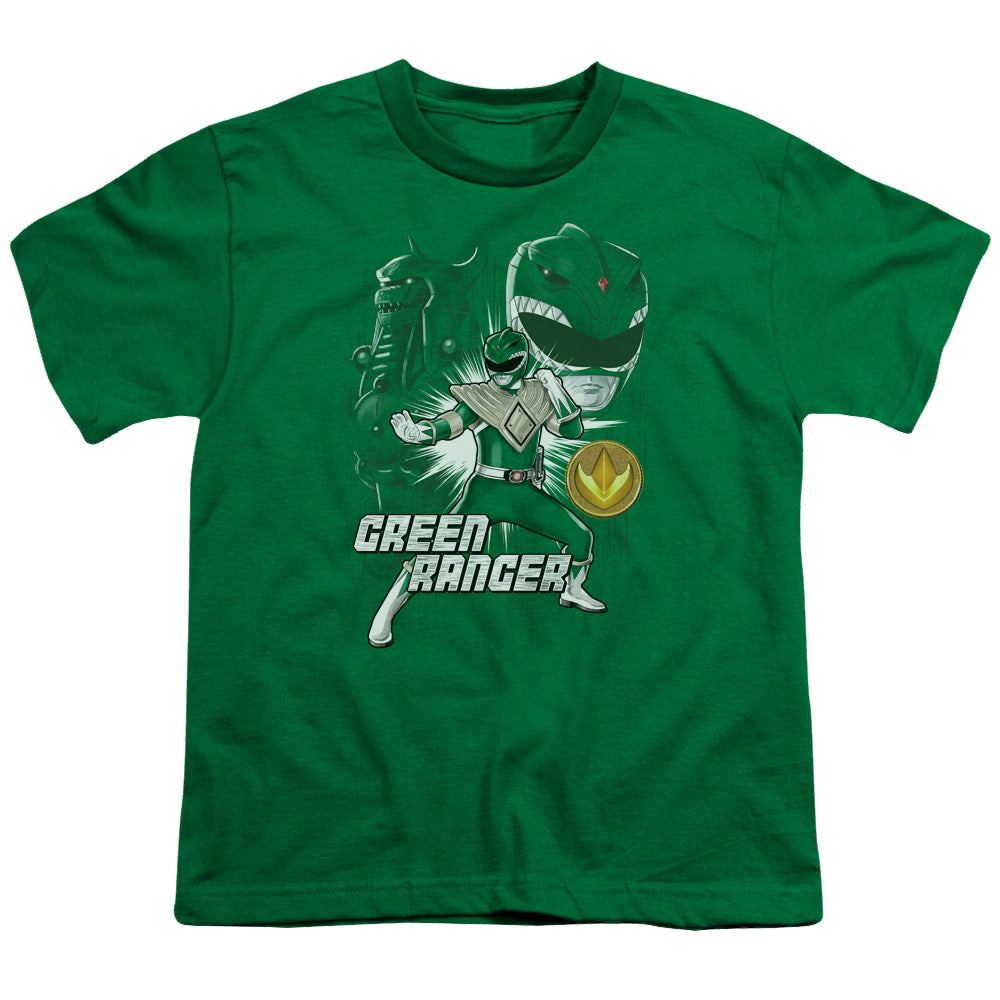 Mighty Morphin Power Rangers Green Ranger - Youth T-Shirt Youth T-Shirt (Ages 8-12) Power Rangers