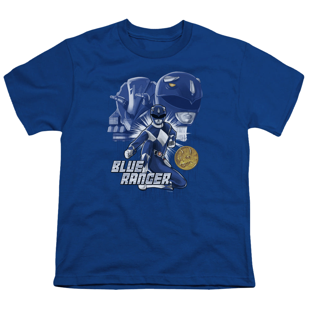 Mighty Morphin Power Rangers Blue Ranger - Youth T-Shirt Youth T-Shirt (Ages 8-12) Power Rangers