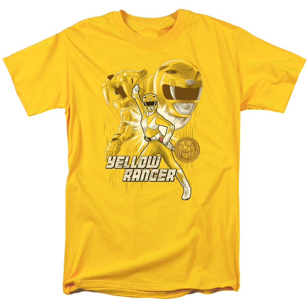 Mighty Morphin Power Rangers Yellow Ranger - Men's Regular Fit T-Shirt Men's Regular Fit T-Shirt Power Rangers