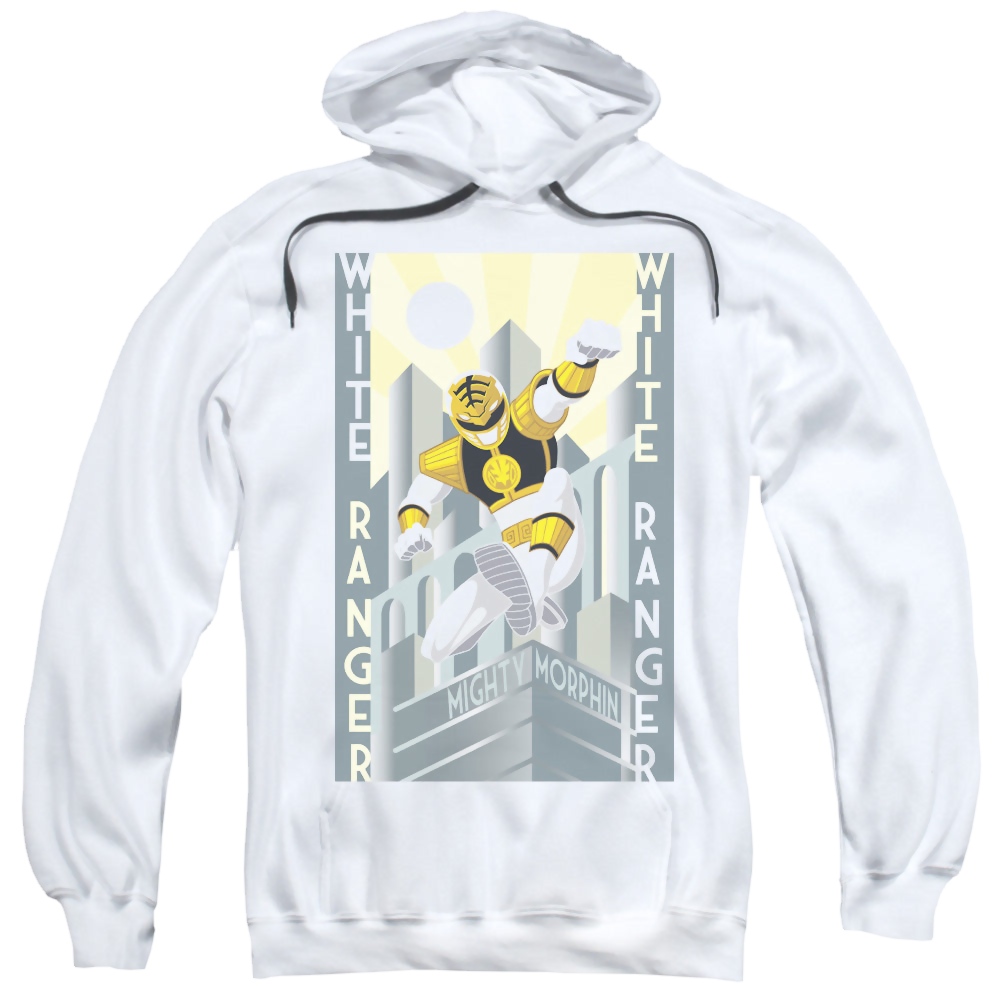 Mighty Morphin Power Rangers White Ranger Deco - Pullover Hoodie Pullover Hoodie Power Rangers