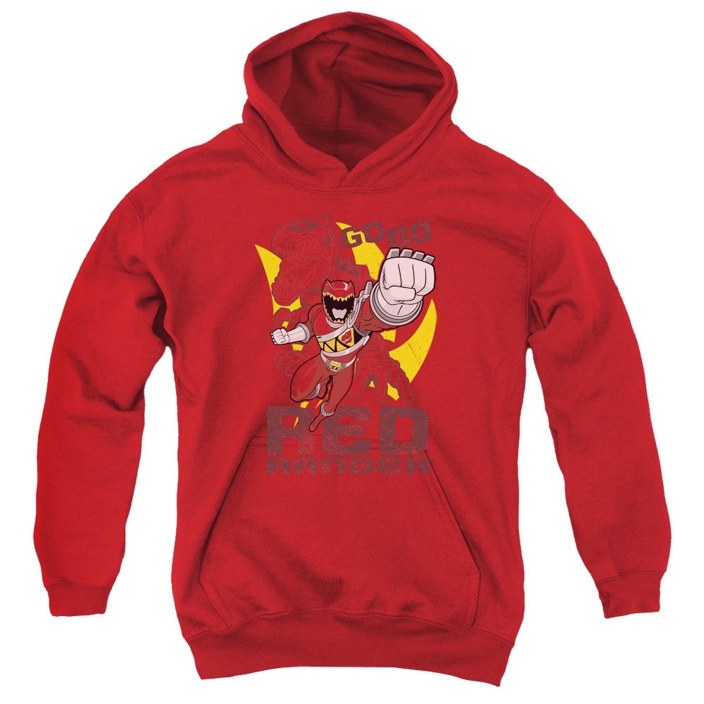 Power Rangers Dino Charge Go Red - Youth Hoodie Youth Hoodie (Ages 8-12) Power Rangers