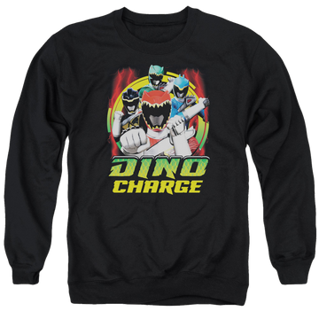 Power Rangers Dino Charge Dino Lightning - Men's Crewneck Sweatshirt Men's Crewneck Sweatshirt Power Rangers