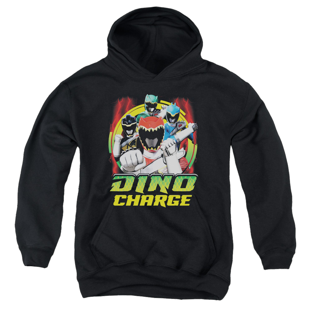 Power Rangers Dino Charge Dino Lightning - Youth Hoodie Youth Hoodie (Ages 8-12) Power Rangers