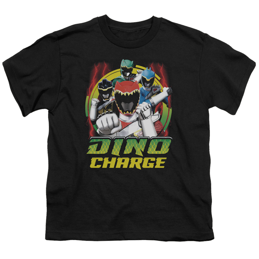 Power Rangers Dino Charge Dino Lightning - Youth T-Shirt Youth T-Shirt (Ages 8-12) Power Rangers