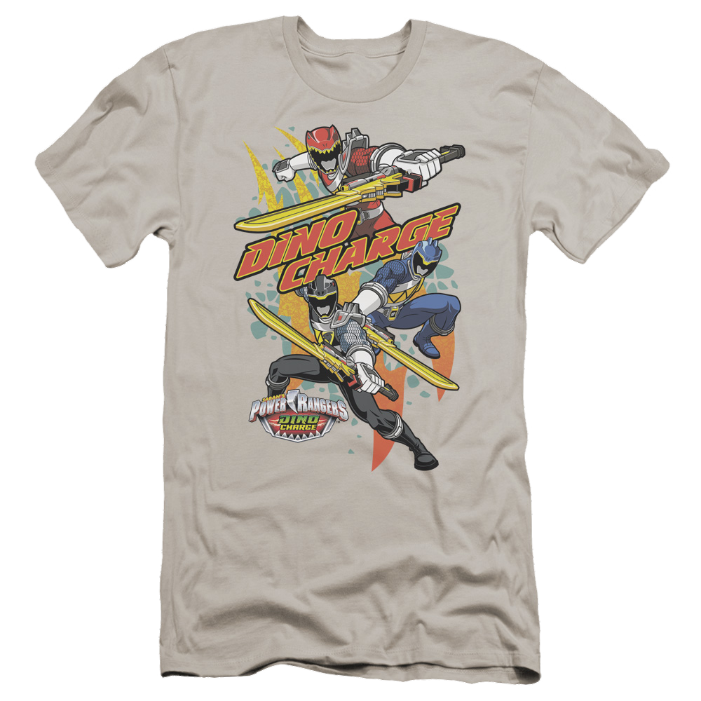 Power Rangers Dino Charge Swords Out - Men's Premium Slim Fit T-Shirt Men's Premium Slim Fit T-Shirt Power Rangers