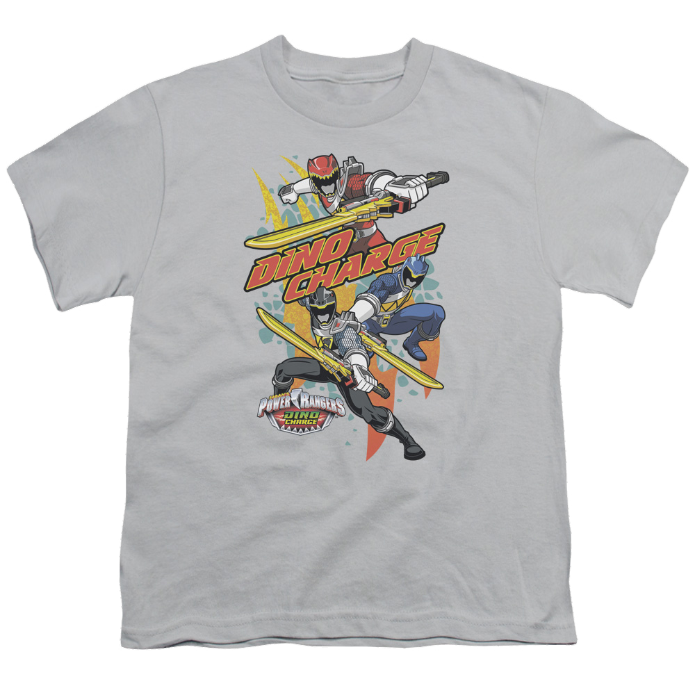 Power Rangers Dino Charge Swords Out - Youth T-Shirt Youth T-Shirt (Ages 8-12) Power Rangers
