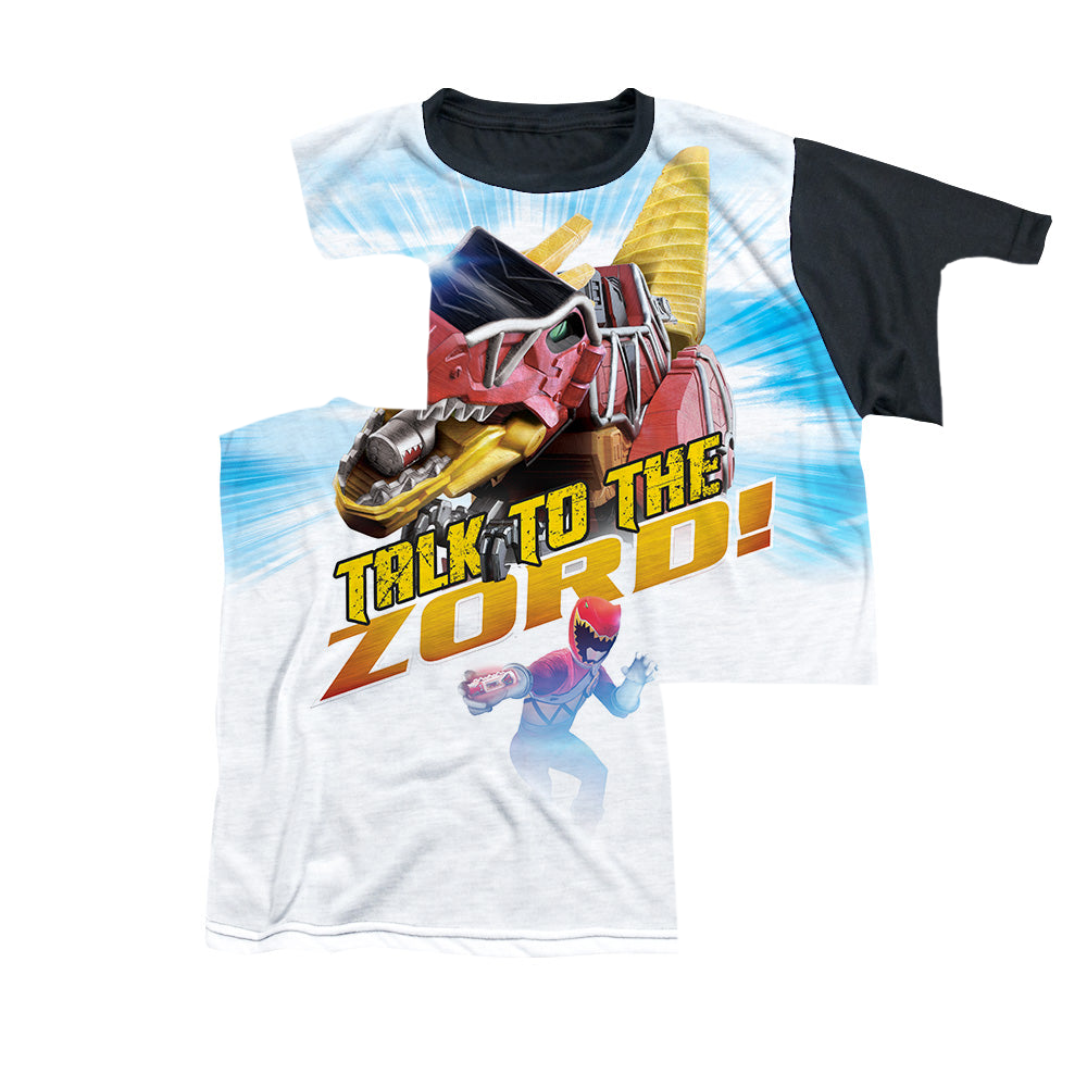 Power Rangers Dino Charge Talk To Zod - Youth Black Back T-Shirt Youth Black Back T-Shirt (Ages 8-12) Power Rangers