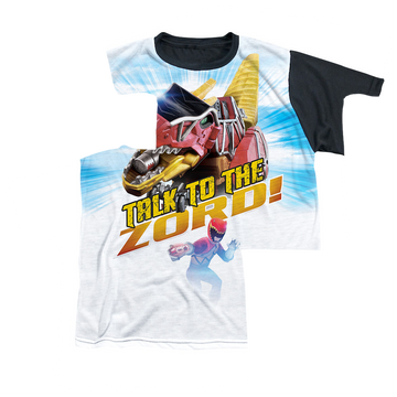 Power Rangers Dino Charge Talk To Zod - Youth Black Back T-Shirt Youth Black Back T-Shirt (Ages 8-12) Power Rangers