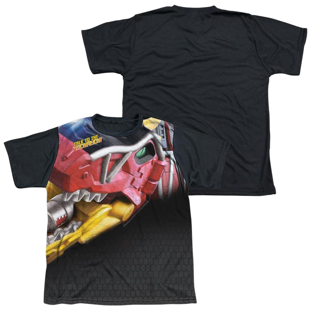 Power Rangers Big Zord Youth Black Back T-Shirt (Ages 8-12) Youth Black Back T-Shirt (Ages 8-12) Power Rangers