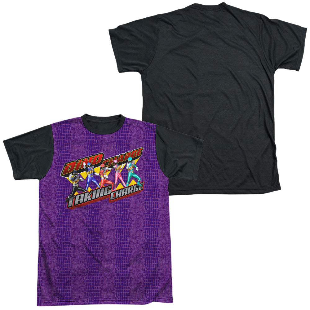 Power Rangers Dino Charge Taking Charge - Men's Black Back T-Shirt Men's Black Back T-Shirt Power Rangers