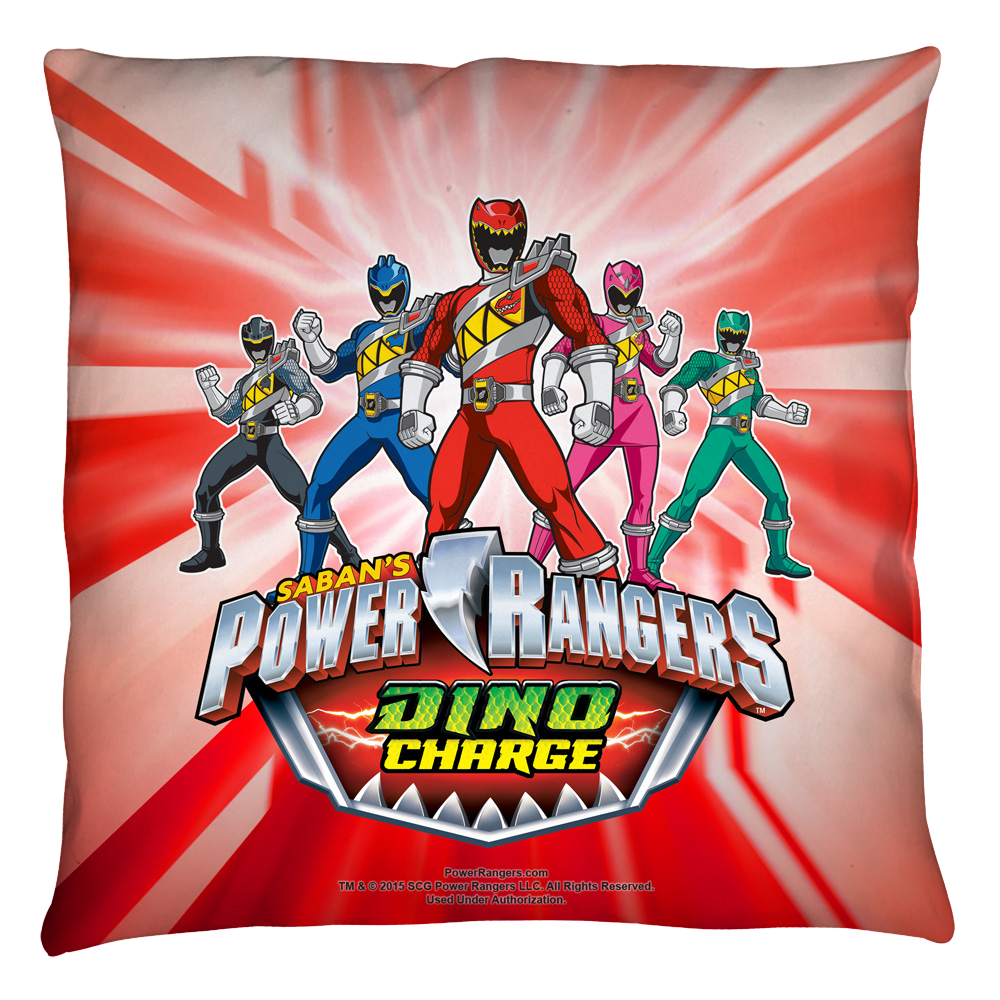 Power Rangers - Dino Ranger Throw Pillow Throw Pillows Power Rangers