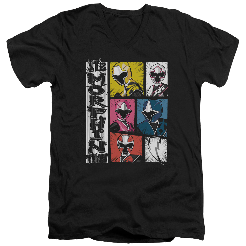 Power Rangers Its Morphin Time Men's V-Neck T-Shirt Men's V-Neck T-Shirt Power Rangers