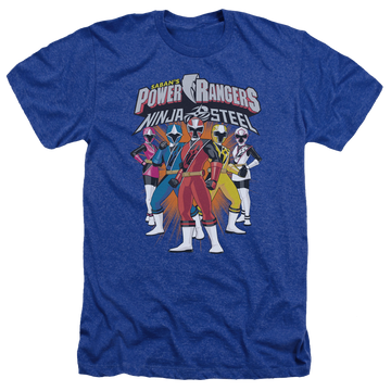 Power Rangers Team Lineup Men's Heather T-Shirt Men's Heather T-Shirt Power Rangers