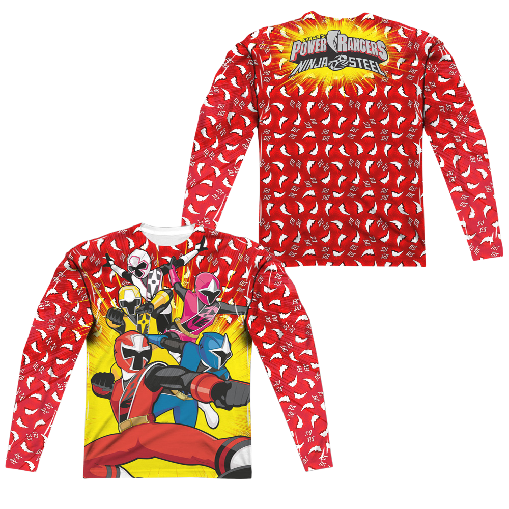 Power Rangers Go Go Ninja Steel Men's All-Over Print T-Shirt Men's All-Over Print Long Sleeve Power Rangers