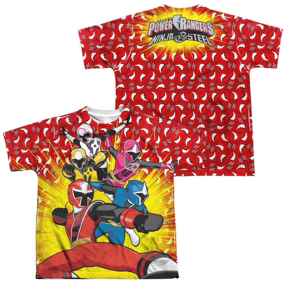 Power Rangers Go Go Ninja Steel Youth All-Over Print T-Shirt (Ages 8-12) Youth All-Over Print T-Shirt (Ages 8-12) Power Rangers