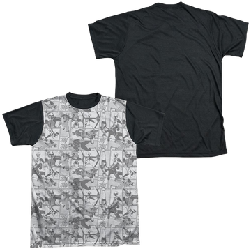 Power Rangers Helmets Men's Black Back T-Shirt Men's Black Back T-Shirt Power Rangers