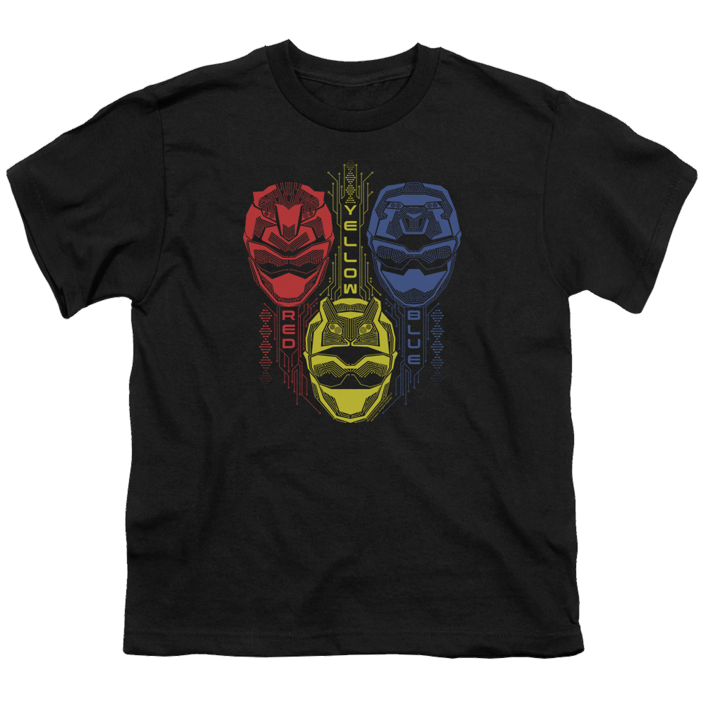 Power Rangers Red Yellow Blue - Youth T-Shirt Youth T-Shirt (Ages 8-12) Power Rangers