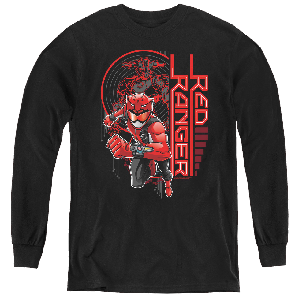 Power Rangers Red Ranger - Youth Long Sleeve T-Shirt Youth Long Sleeve T-Shirt Power Rangers
