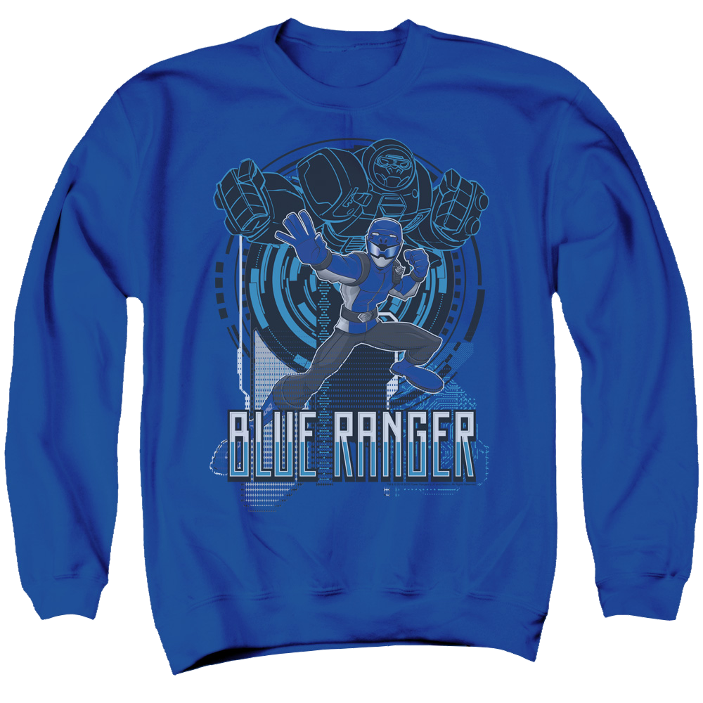 Power Rangers Blue Ranger - Men's Crewneck Sweatshirt Men's Crewneck Sweatshirt Power Rangers