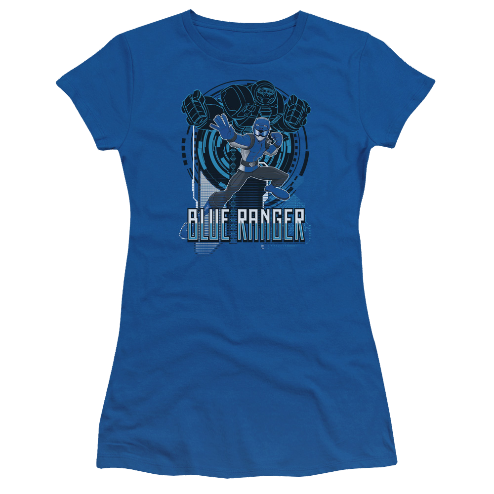 Power Rangers Blue Ranger - Juniors T-Shirt Juniors T-Shirt Power Rangers