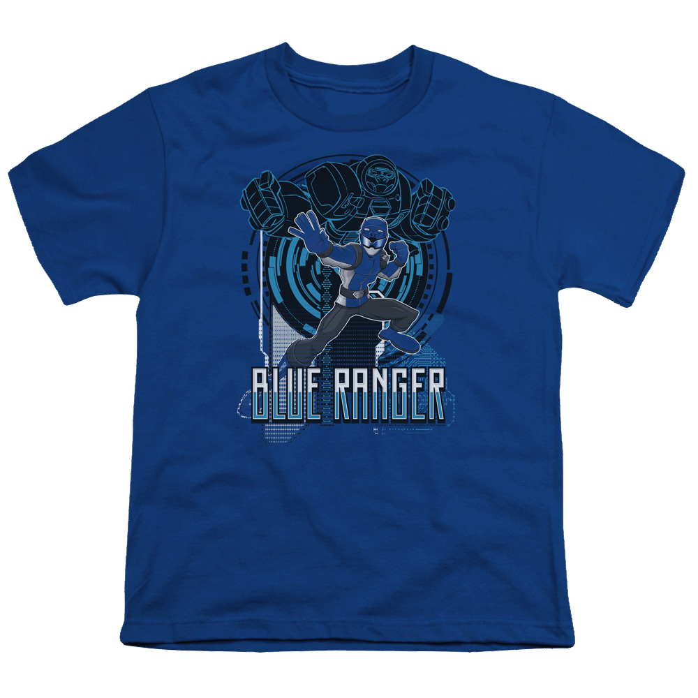 Power Rangers Blue Ranger - Youth T-Shirt Youth T-Shirt (Ages 8-12) Power Rangers