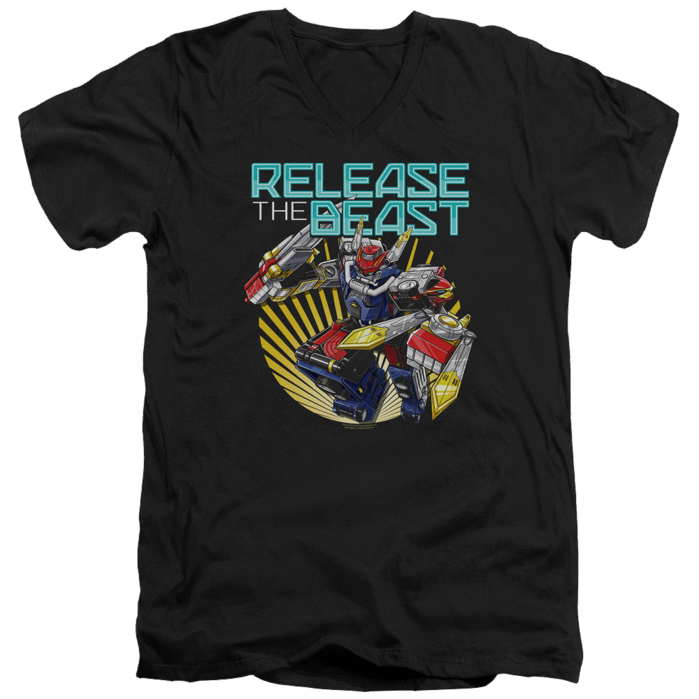 Power Rangers Beast Release - Men's V-Neck T-Shirt Men's V-Neck T-Shirt Power Rangers