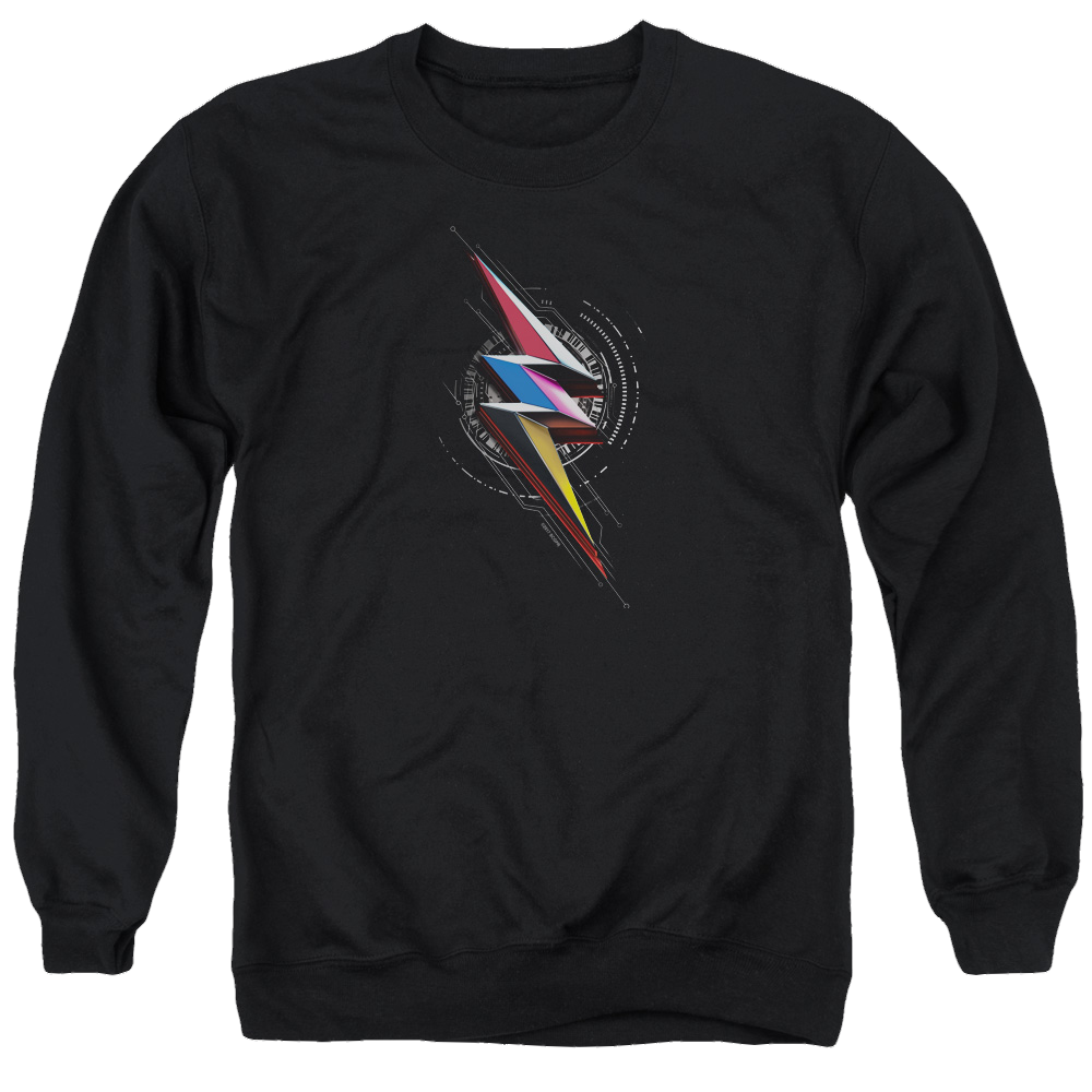 Power Rangers Bolt Sigil Men's Crewneck Sweatshirt Men's Crewneck Sweatshirt Power Rangers