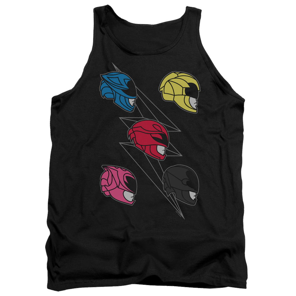 Power Rangers Line Helmets Men's Tank Men's Tank Power Rangers