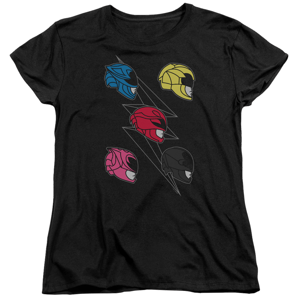 Power Rangers Line Helmets Women's T-Shirt Women's T-Shirt Power Rangers