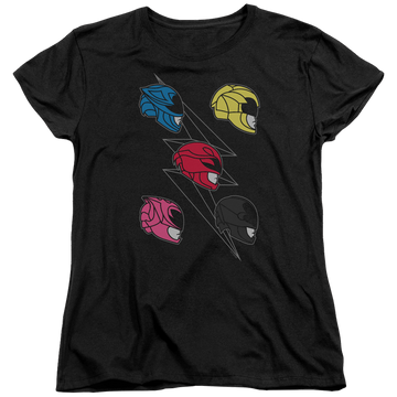 Power Rangers Line Helmets Women's T-Shirt Women's T-Shirt Power Rangers