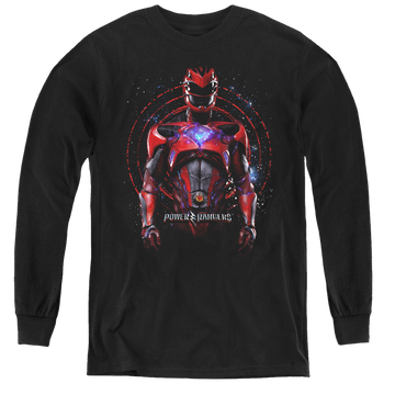 Power Rangers Movie Red Ranger - Youth Long Sleeve T-Shirt Youth Long Sleeve T-Shirt Power Rangers