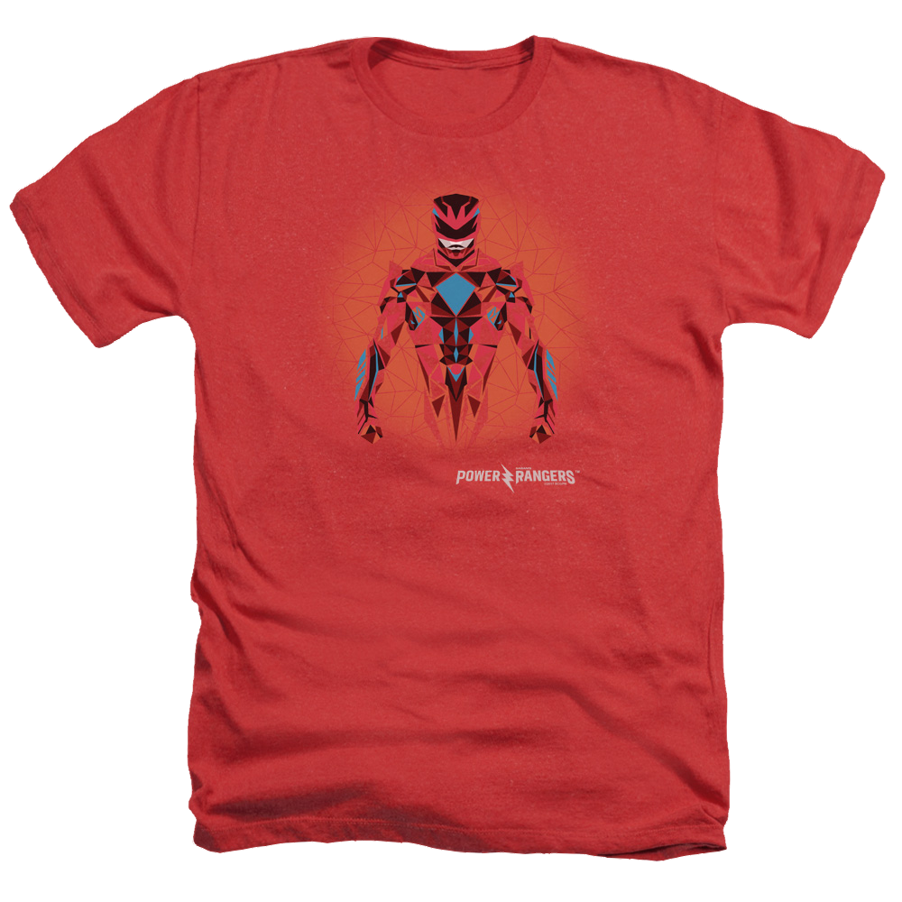 Power Rangers Red Power Ranger Graphic Men's Heather T-Shirt Men's Heather T-Shirt Power Rangers