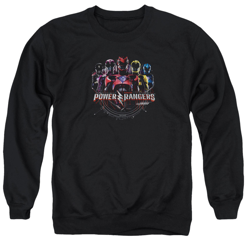 Power Rangers Ranger Circuitry Men's Crewneck Sweatshirt Men's Crewneck Sweatshirt Power Rangers