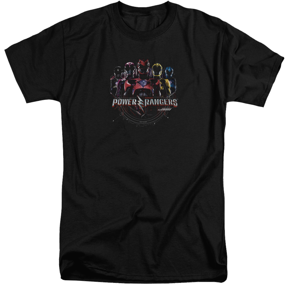 Power Rangers Ranger Circuitry Men's Tall Fit T-Shirt Men's Tall Fit T-Shirt Power Rangers