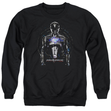 Black men's crewneck sweatshirt with Power Rangers Black Ranger graphic