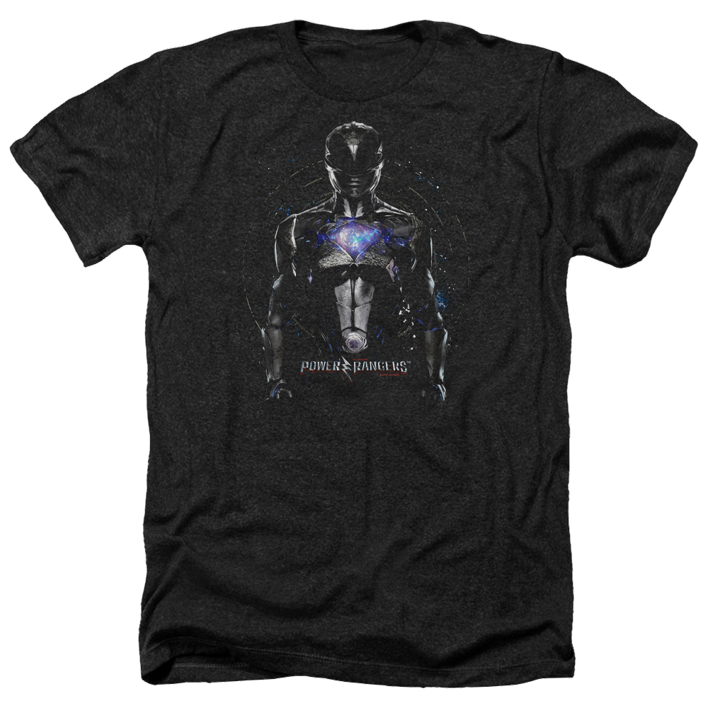 Power Rangers Black Ranger Men's Heather T-Shirt Men's Heather T-Shirt Power Rangers