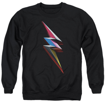 Power Rangers Movie Bolt Men's Crewneck Sweatshirt Men's Crewneck Sweatshirt Power Rangers