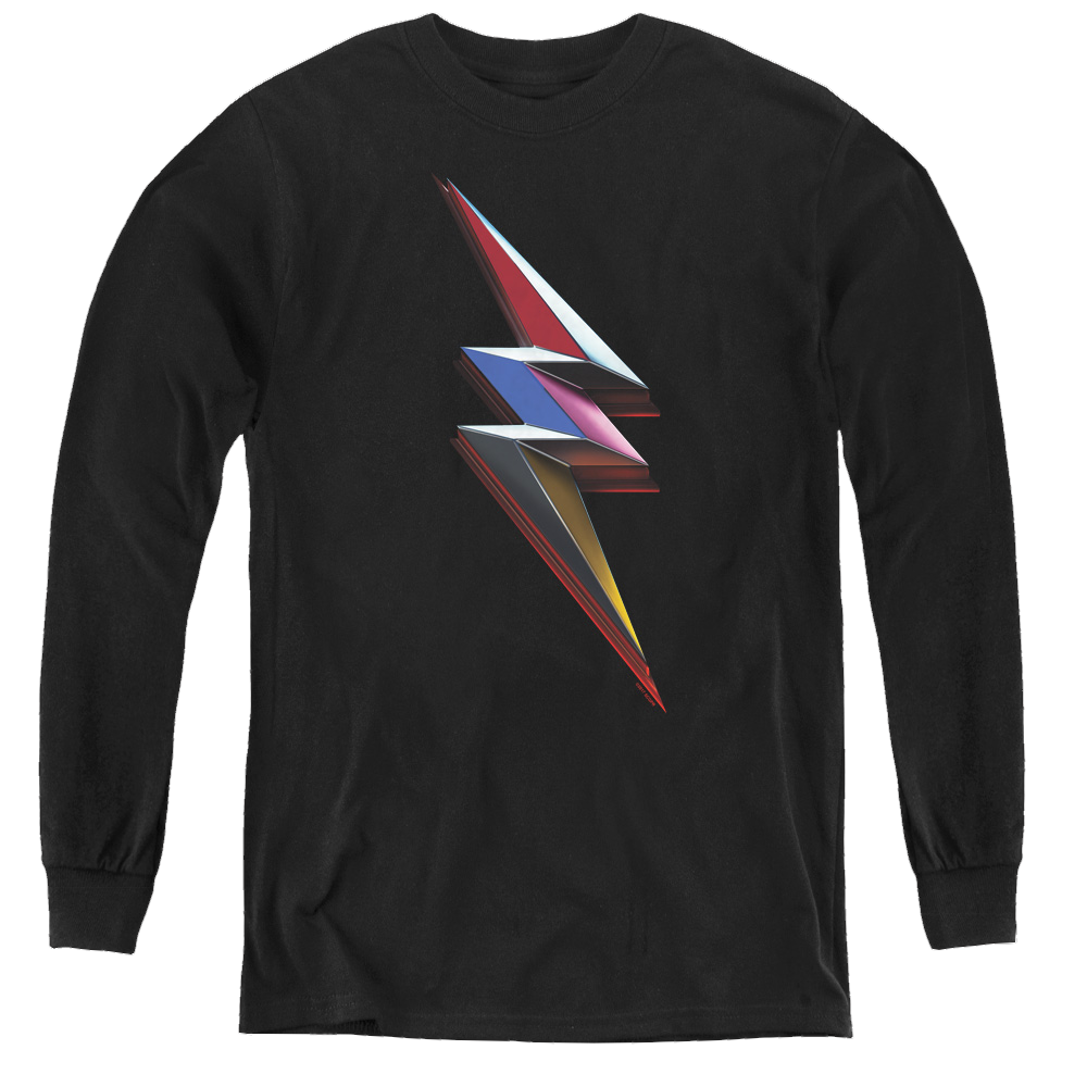 Power Rangers Movie Movie Bolt - Youth Long Sleeve T-Shirt Youth Long Sleeve T-Shirt Power Rangers