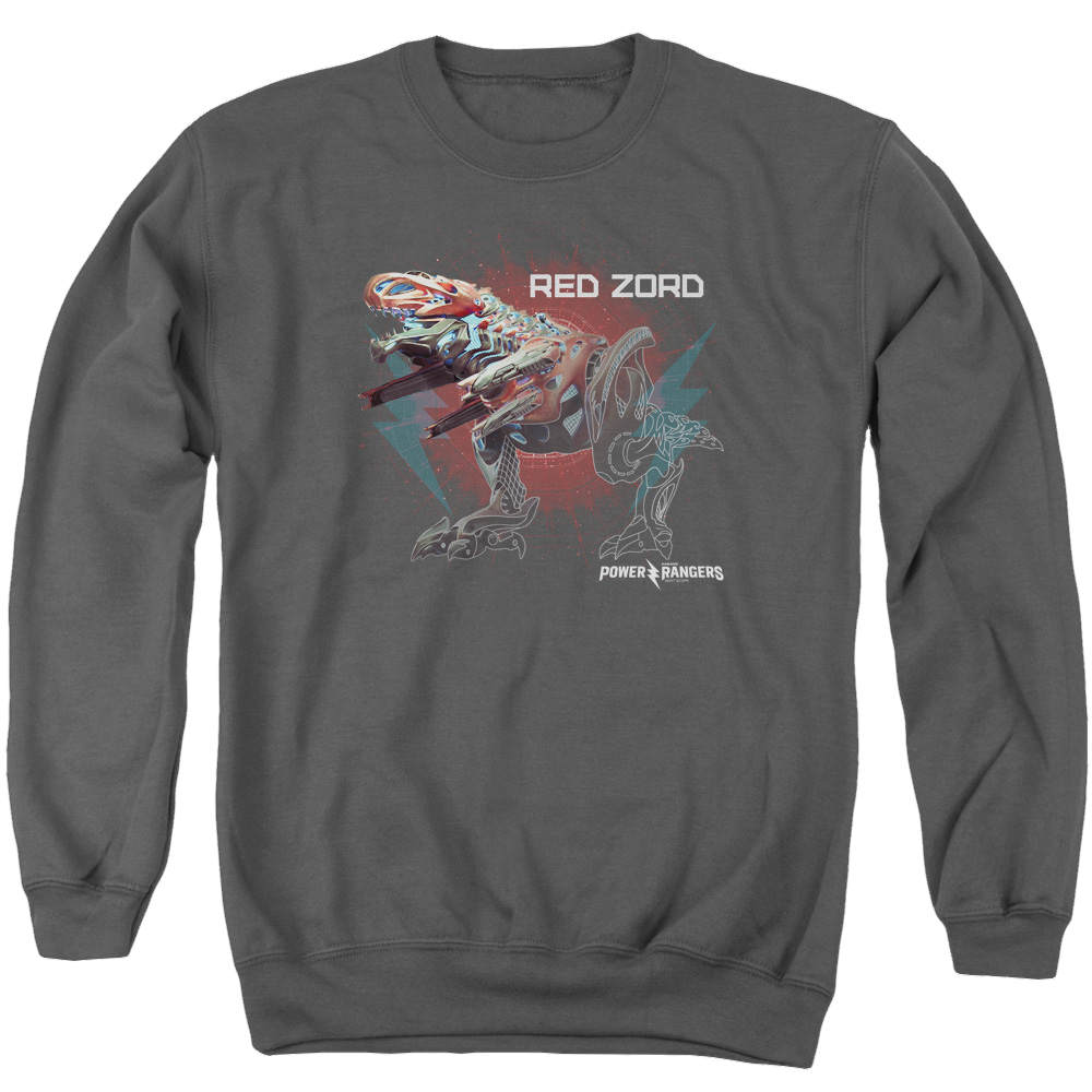 Power Rangers Red Zord Men's Crewneck Sweatshirt Men's Crewneck Sweatshirt Power Rangers