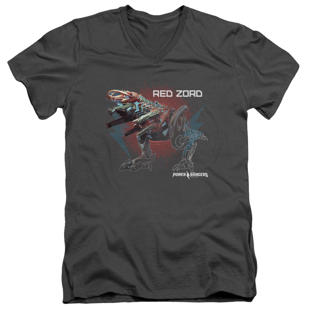 Power Rangers Red Zord Men's V-Neck T-Shirt Men's V-Neck T-Shirt Power Rangers